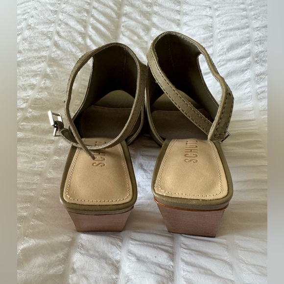 SCHUTZ Heels. Women’s Size 5.5. Olive Green Heels. - Picture 2 of 5
